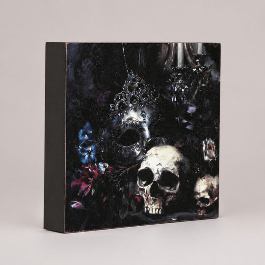 Dead Regency Skull & Masquerade Tabletop Decor Square