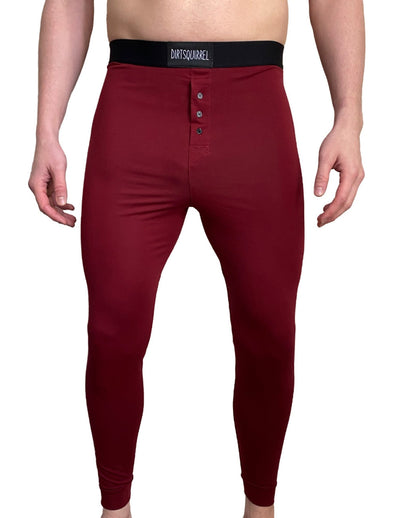 Dirt Squirrel Burgundy Long John