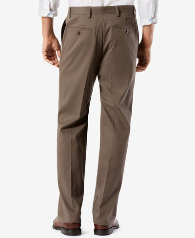 Dockers Big & Tall Easy Classic Pleated Fit Khaki Stretch Pants Medium Brown