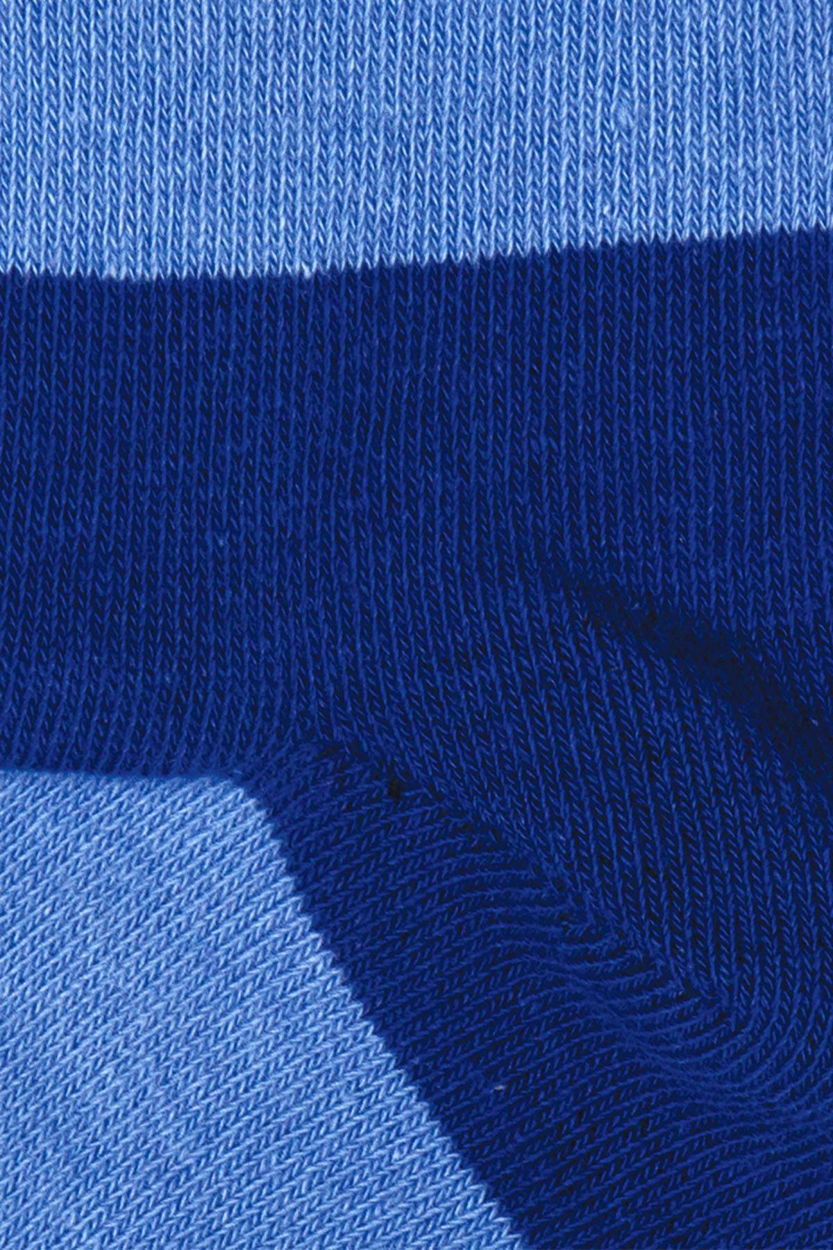 Drake & Hutch Blue/Sky Candy Stripe Unisex Crew Socks