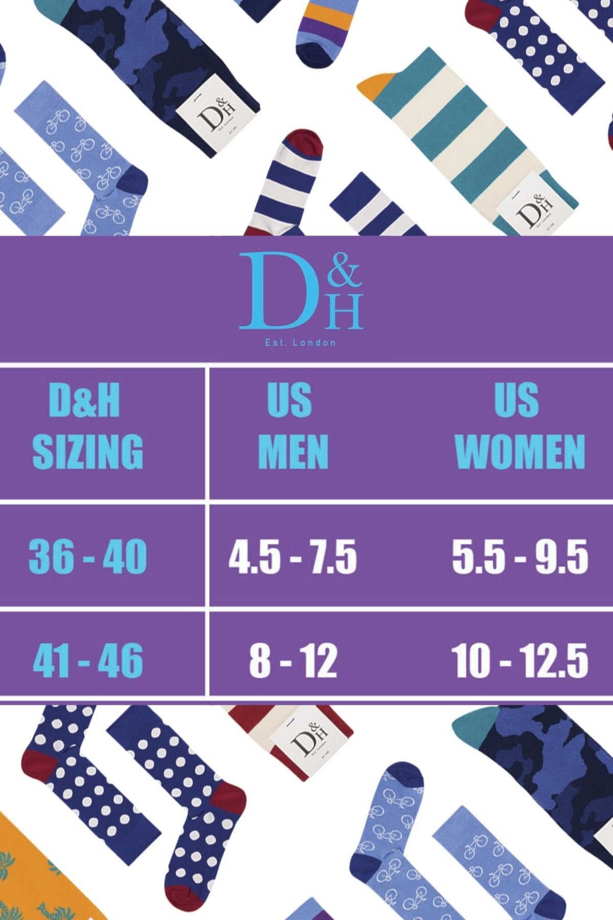 Drake & Hutch Blue/Teal/Orange Multi-Stripe Unisex Crew Socks