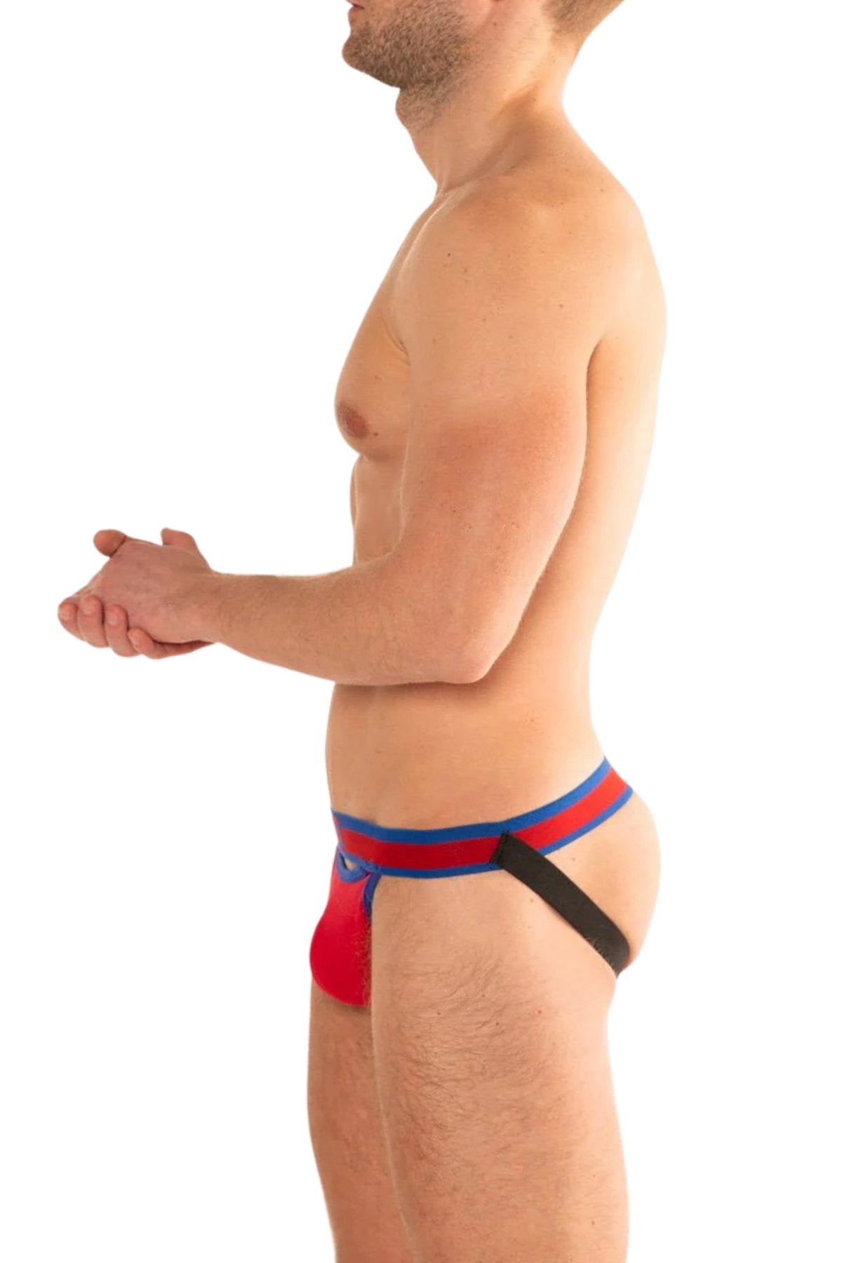 G S Red California Scoop Jockstrap