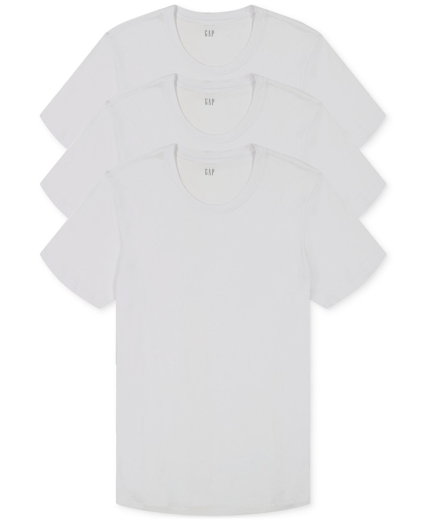 GAP 3-Pk. Cotton Crewneck Undershirt