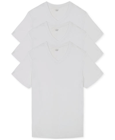 GAP 3-Pk. Cotton V-Neck Undershirt