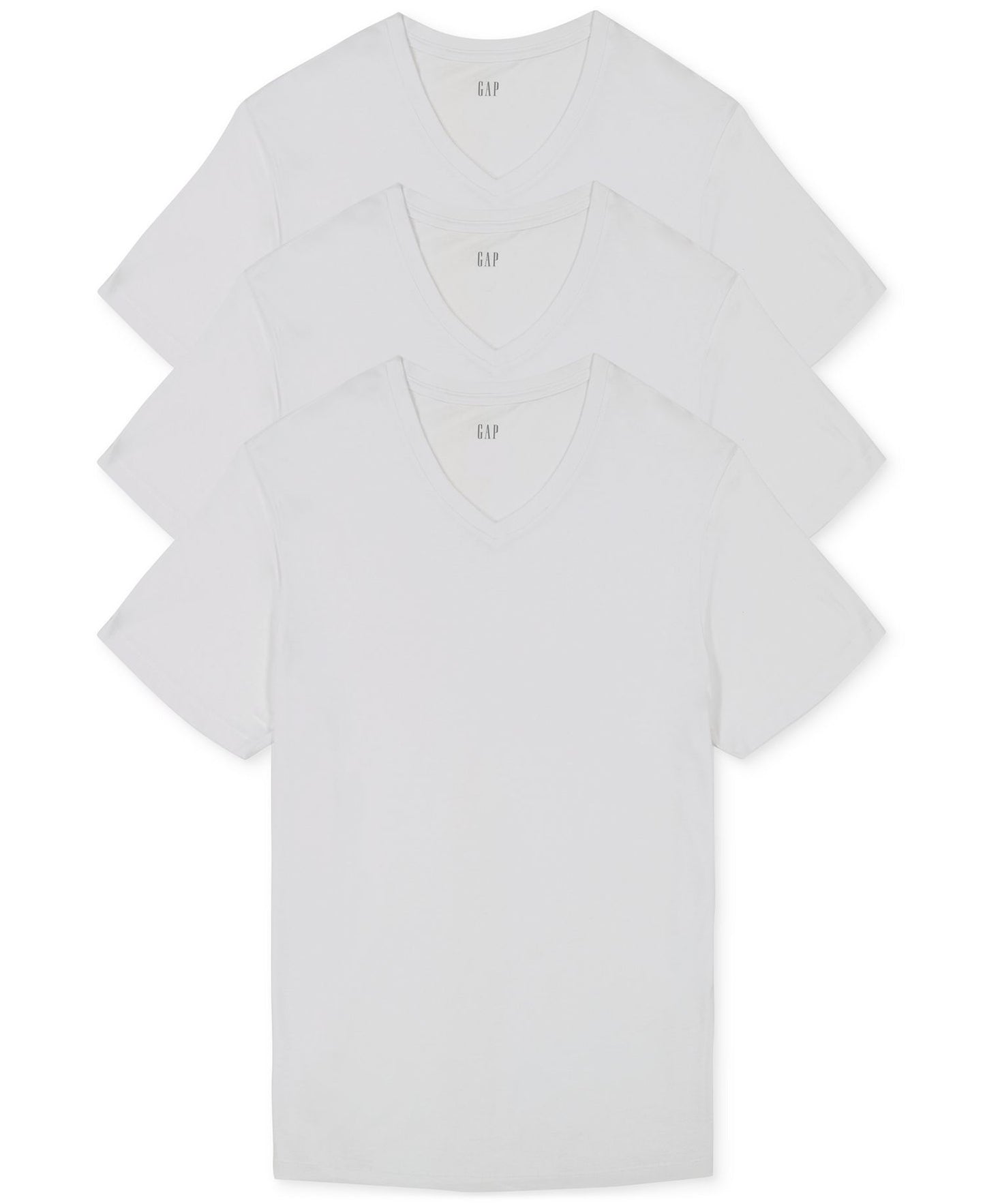 GAP 3-Pk. Cotton V-Neck Undershirt