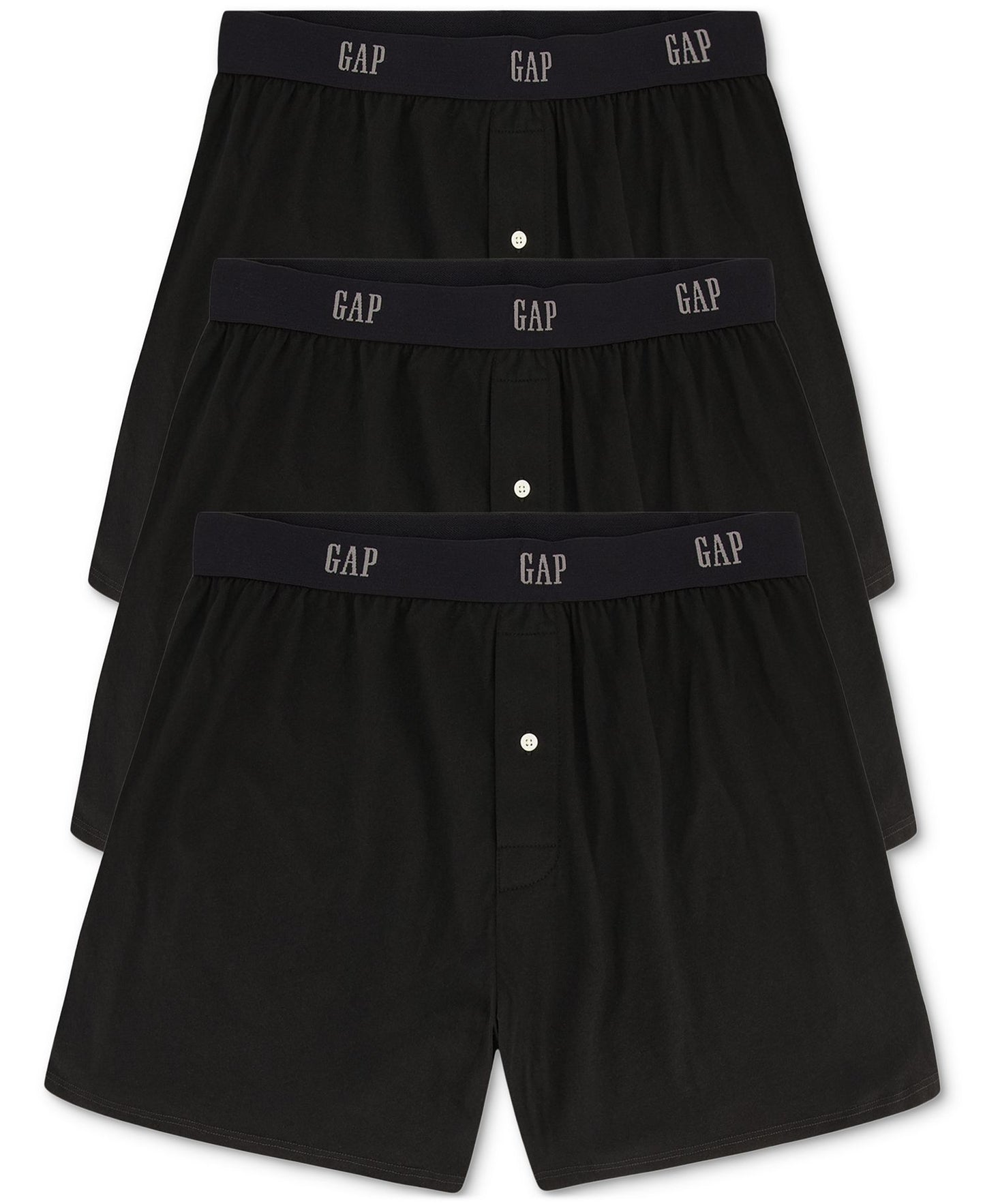 GAP 3-Pk. Cotton Woven Slim-Fit Boxers