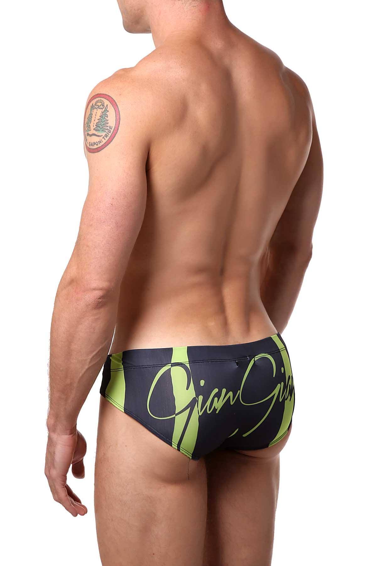 Gian Gianni Emerald Gemstone Swim Brief