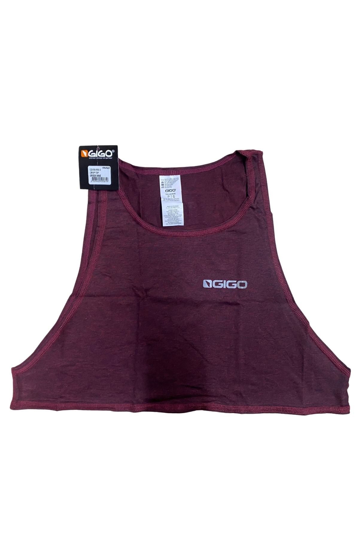 Gigo Wine Greek Crop Top
