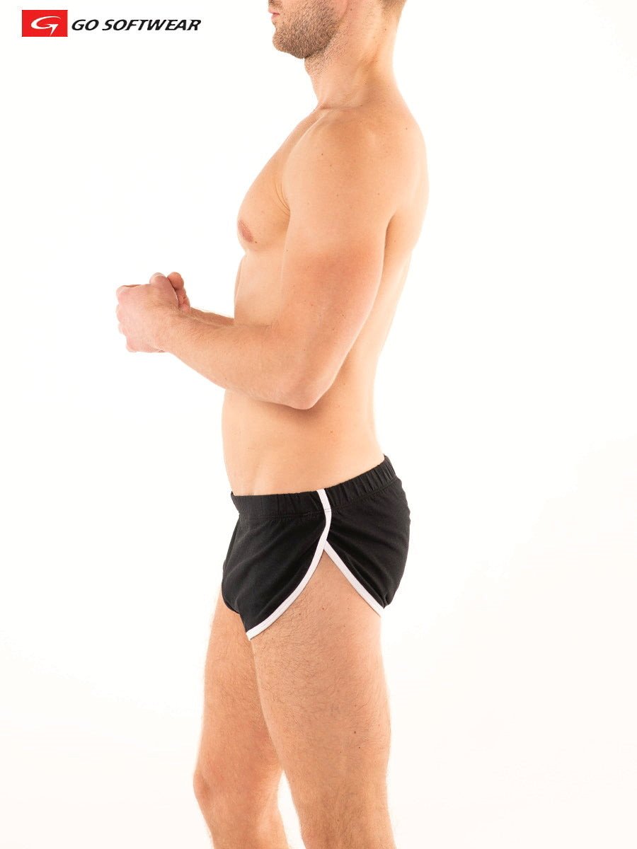 Go Softwear Black and White California Shorty w/Side Split