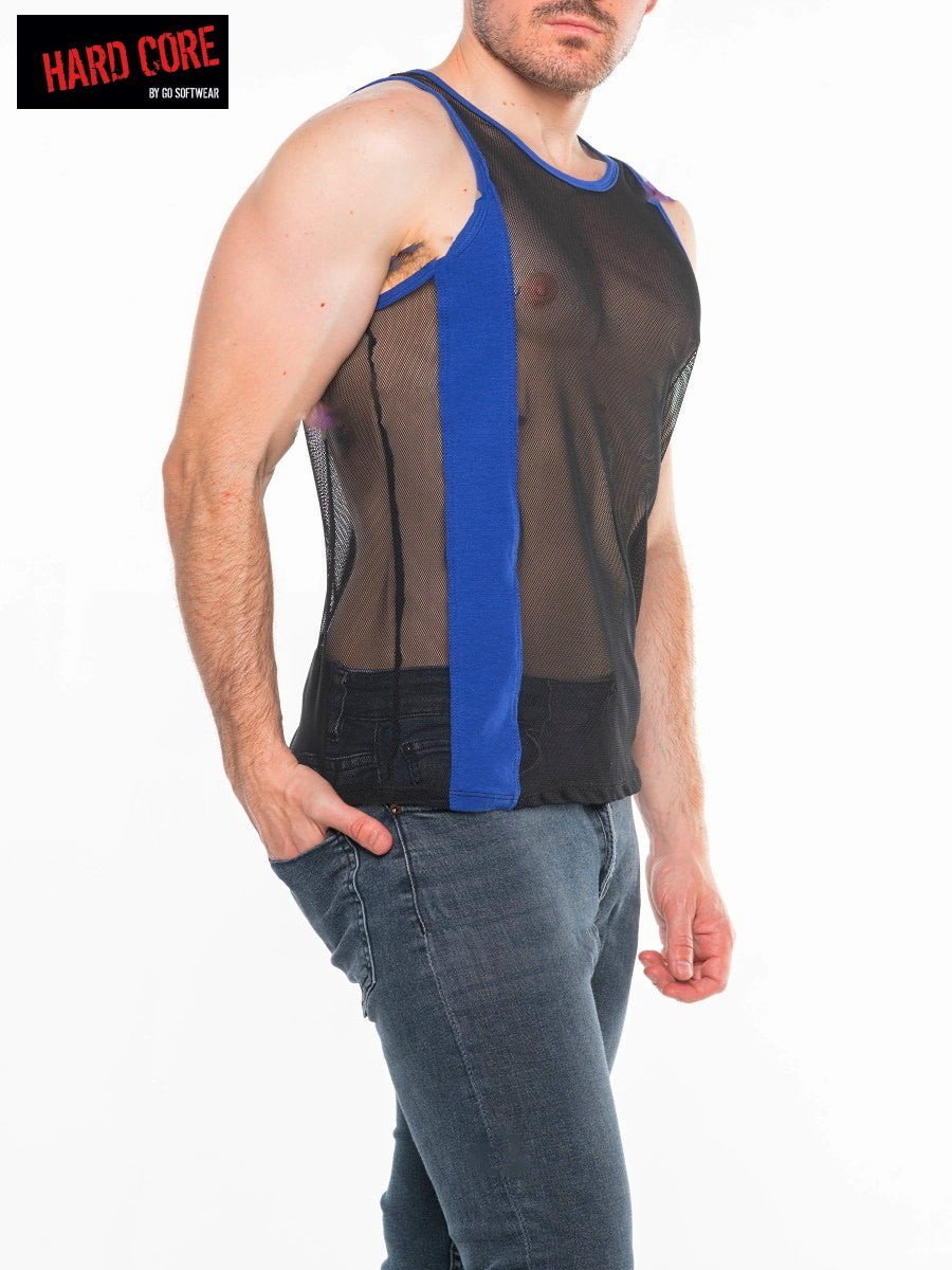 Go Softwear Black and royal Frisky Tank Top