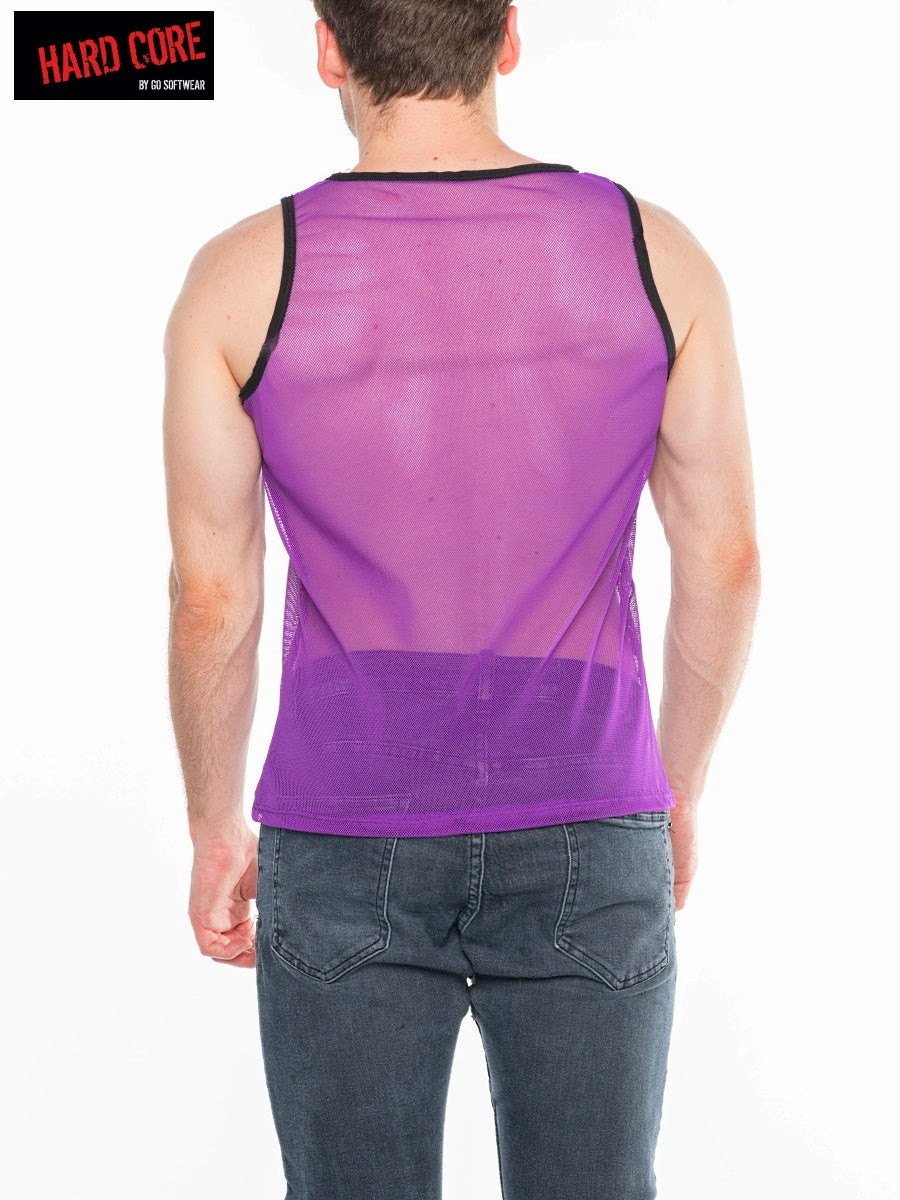 Go Softwear Purple and black Frisky Tank Top