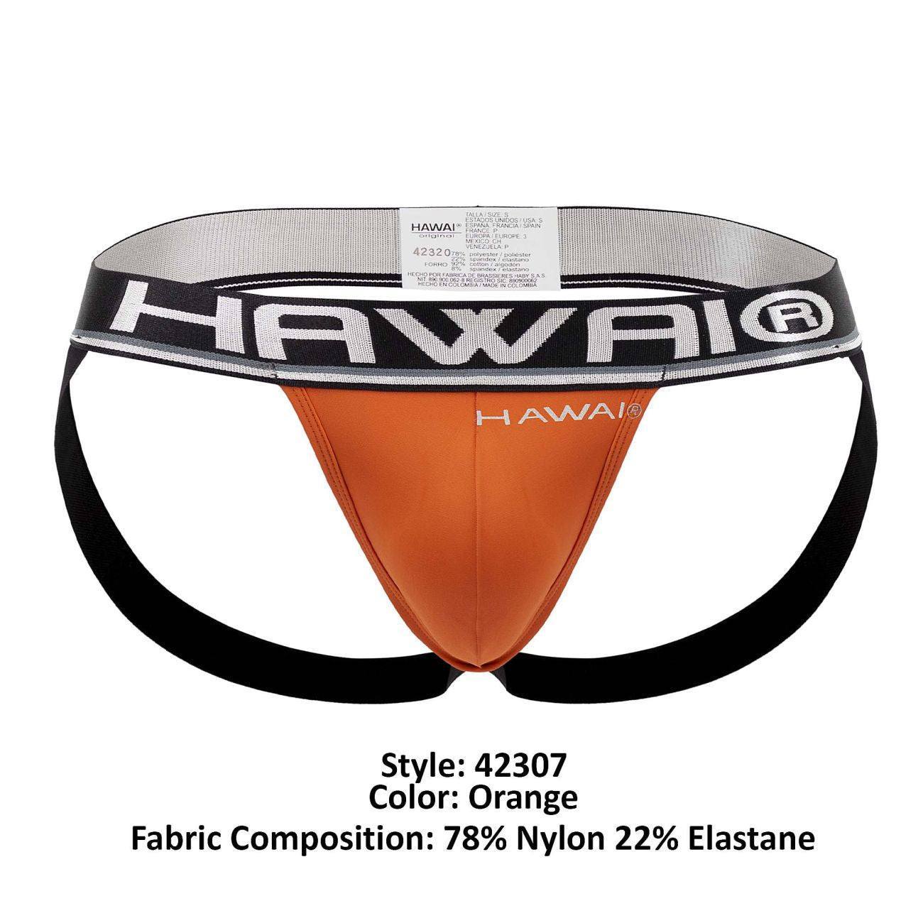 HAWAI Orange 42307 Microfiber Jockstrap
