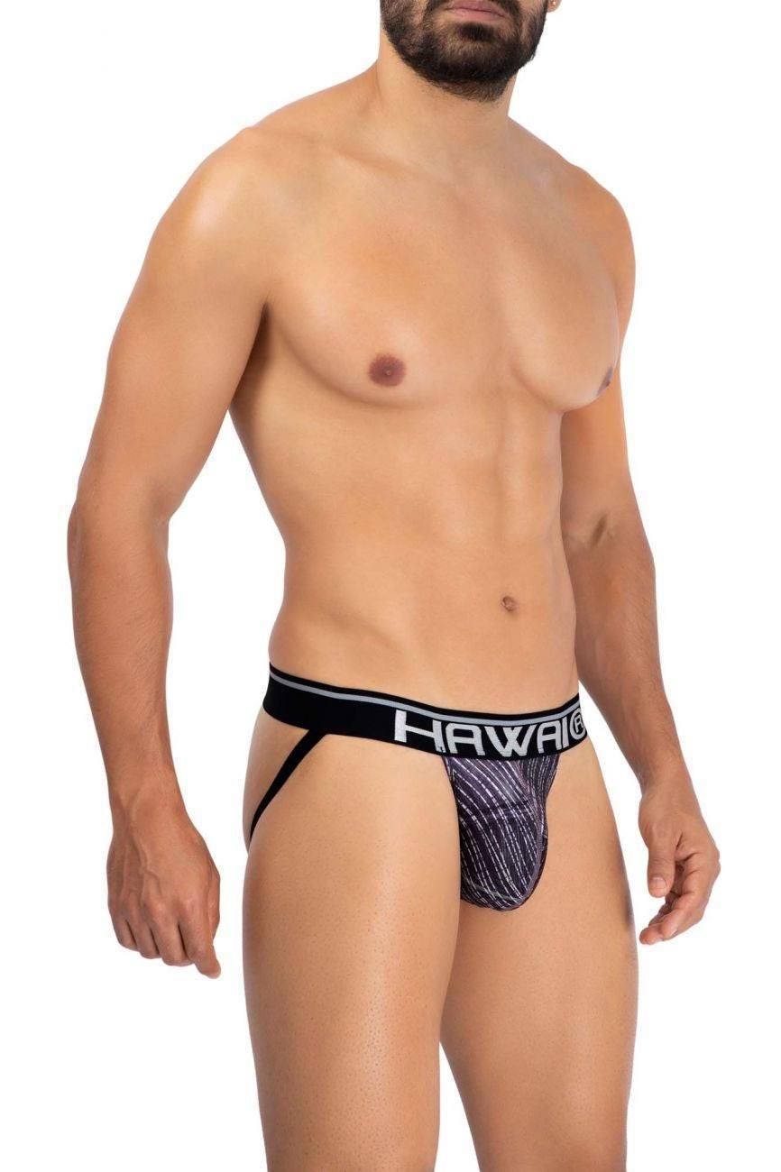 HAWAI Taupe 42168 Printed Microfiber Jockstrap