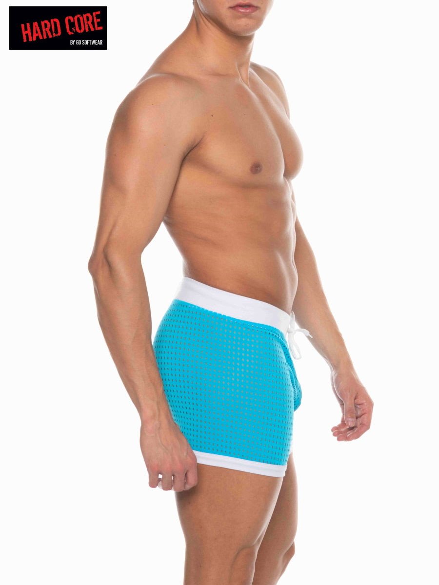 Hard Core Turquoise Tryst Short W/Drawcord