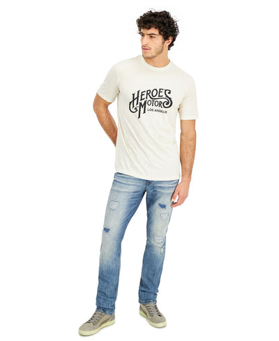 Heroes Motors Signature Graphic T-shirt Off White