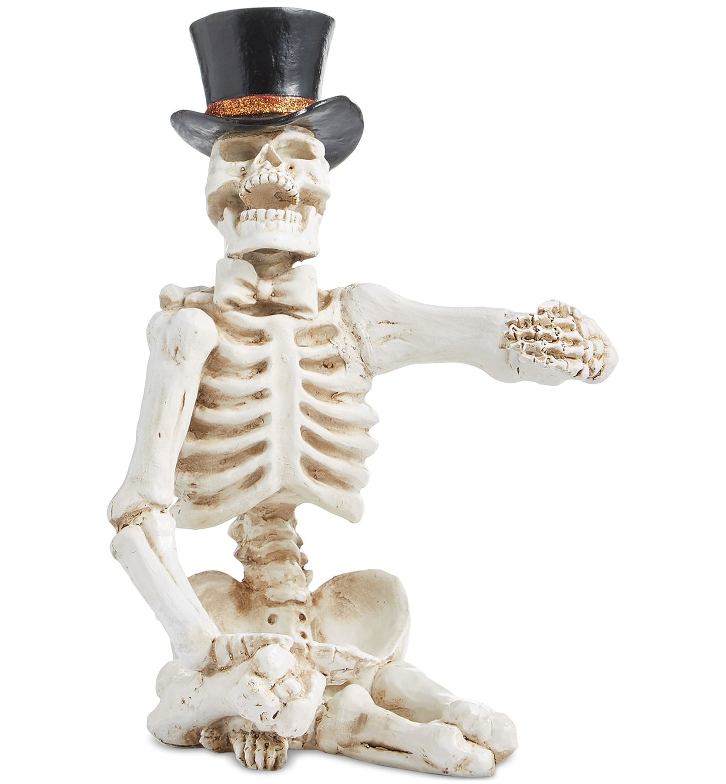 Holiday Lane Halloween Skull Wine Holder