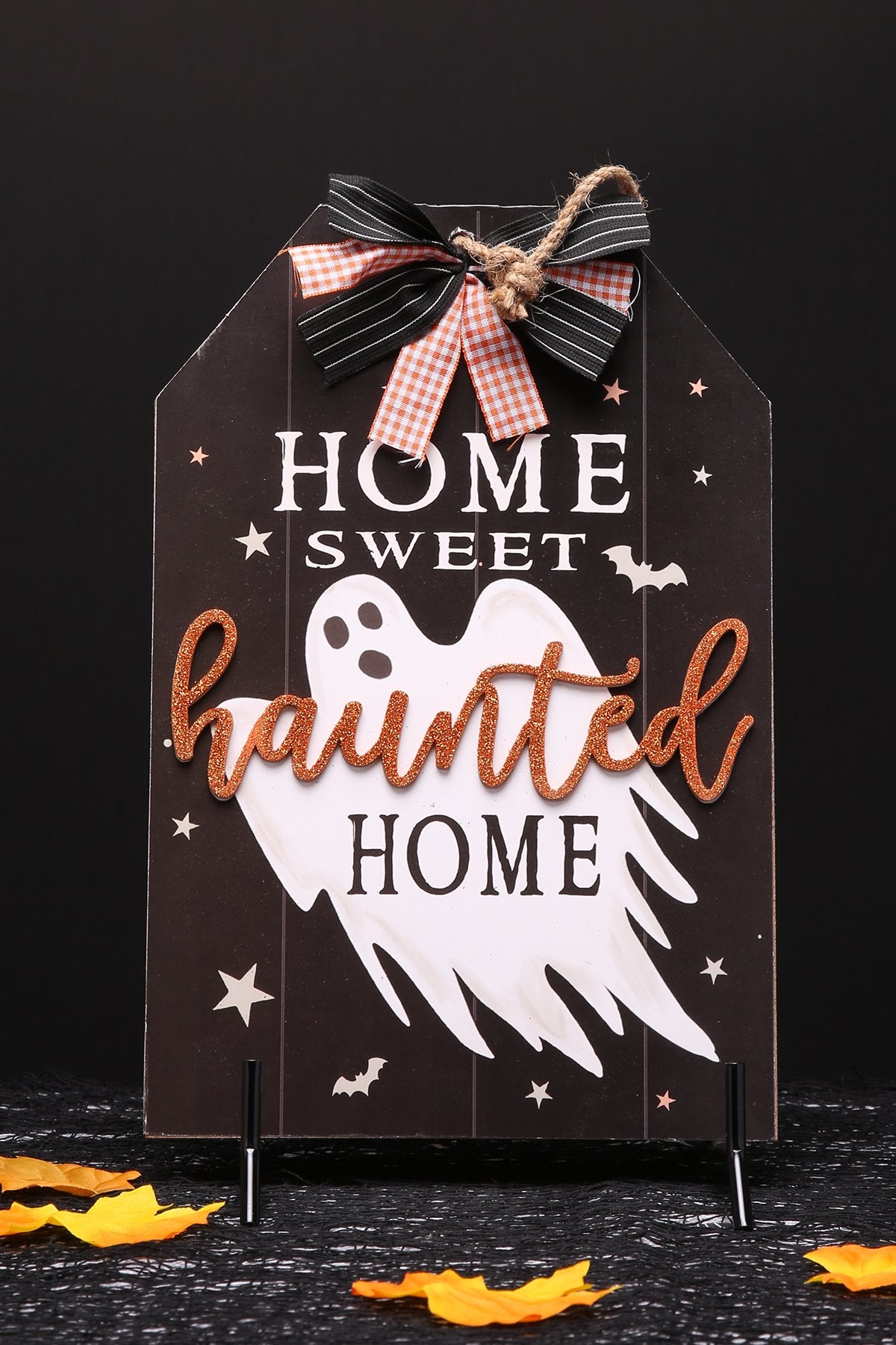 Home Sweet Haunted Home Wall Tag – Hanging Halloween Décor