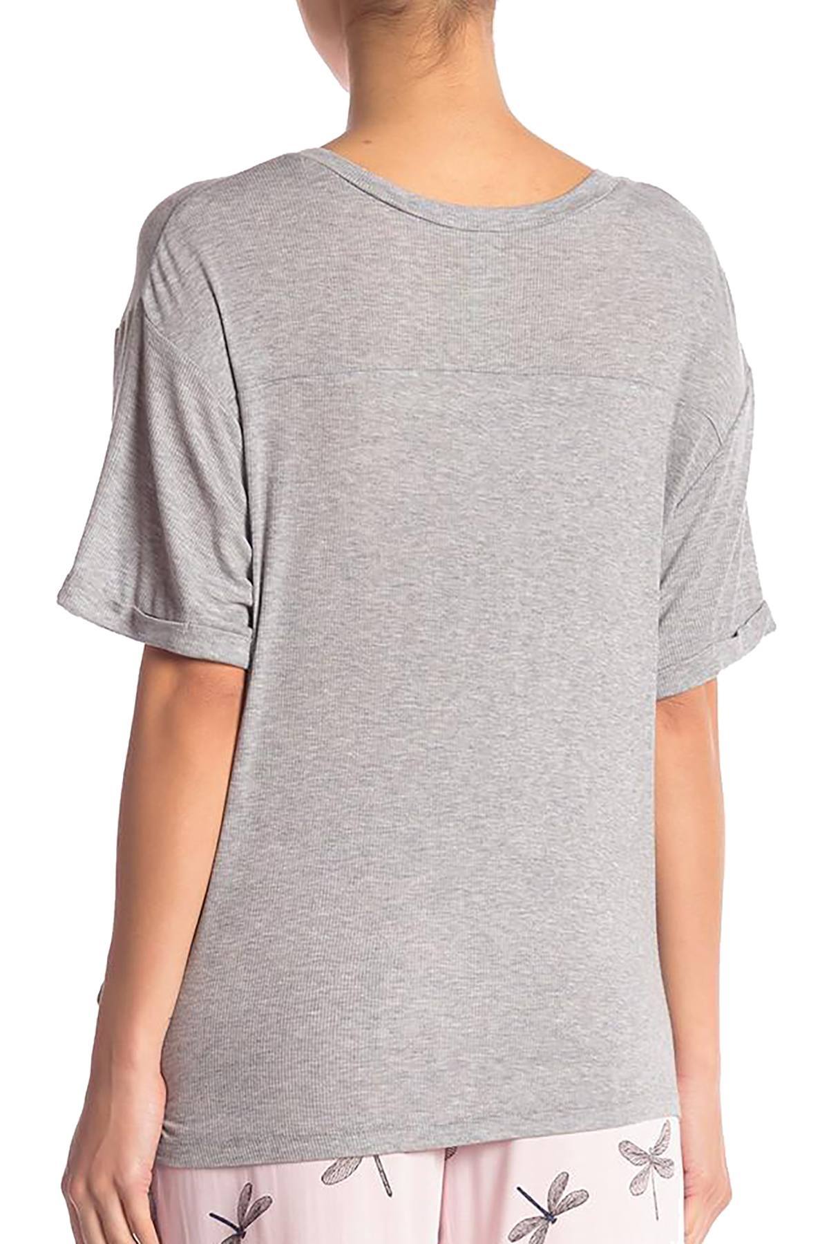 Honeydew Intimates Sake-Grey Breakaway Rib Lounge Tee