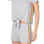 INC International Concepts Super Soft Rainbow Tie Front Top and Short Set in Heather Grey