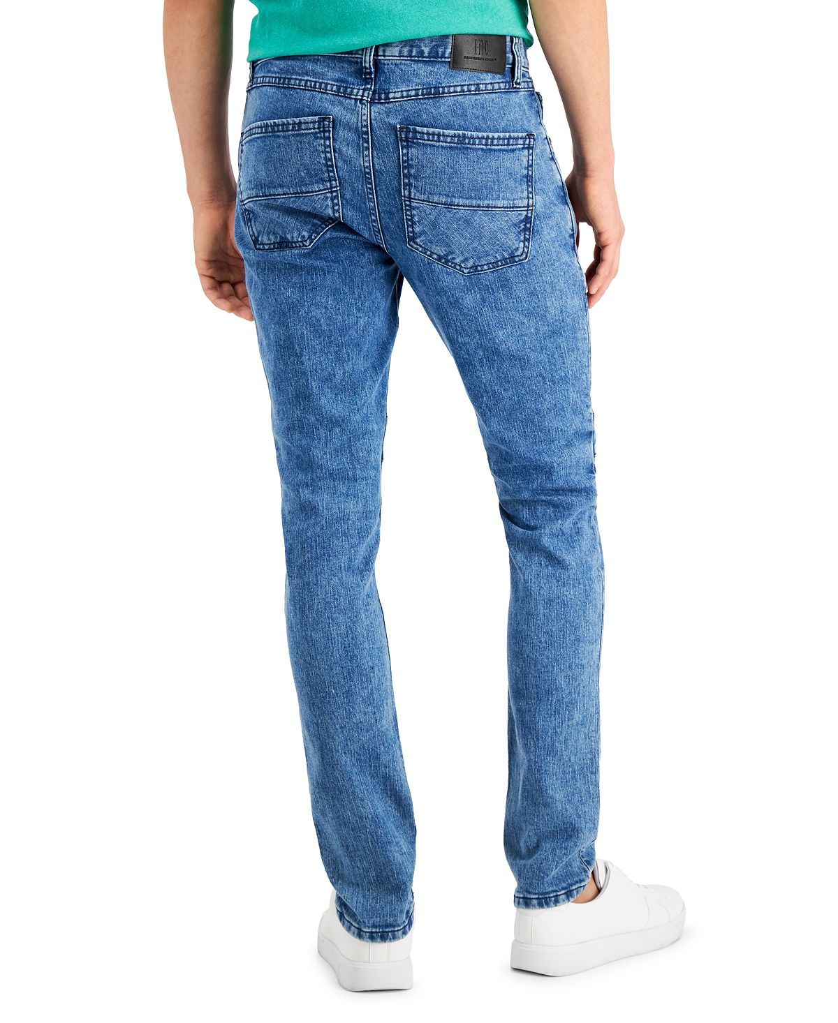 Inc International Concepts Acid-washed Biker Jeans Medium Wash