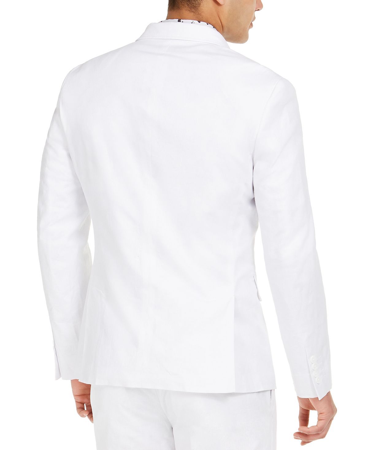 Inc International Concepts Inc Slim-fit Linen Jasper Blazer White Pure