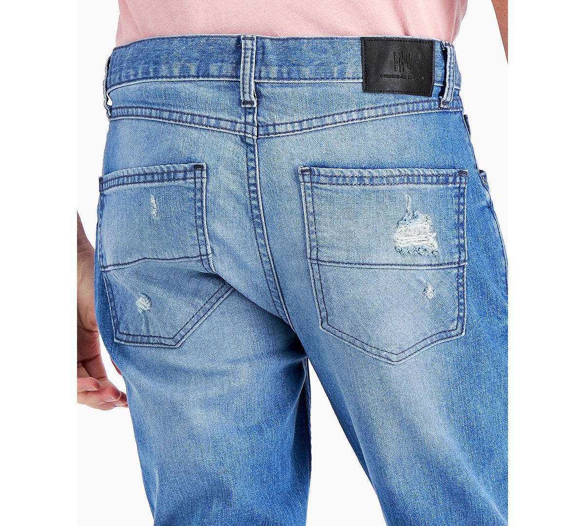 Inc International Concepts James Ripped Skinny Jeans Light Wash