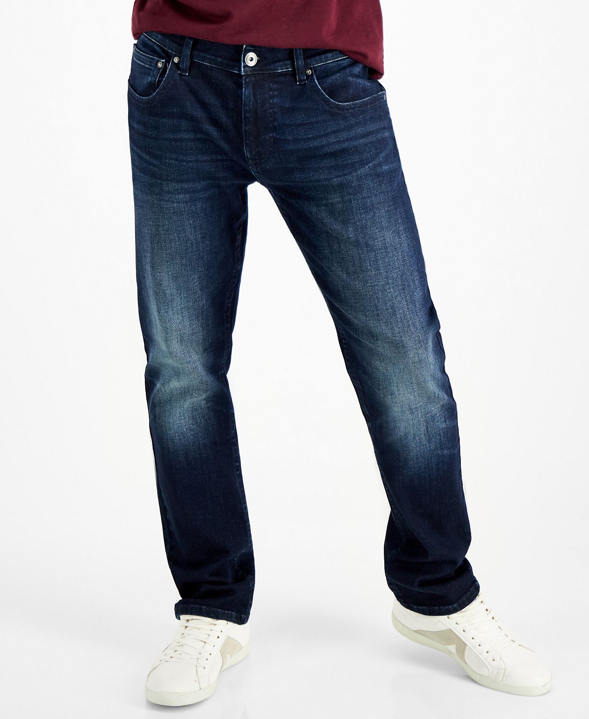 Inc International Concepts Slim Straight Denim Jeans Medium Wash