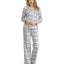 Ink+ivy Ink+ivy Wo Notch Pajama Top With The Lounge Pant Set Multi 1