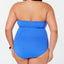 Lauren Ralph Lauren Plus Beach Club Underwire Bandeau Slimming Fit One-piece Swimsuit Sea Blue