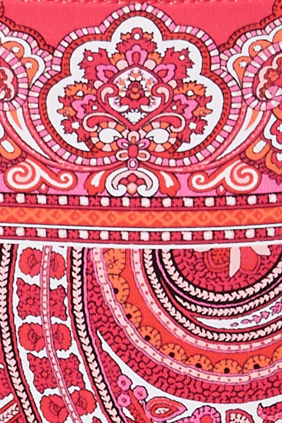Lauren Ralph Lauren Printed Bralette Bikini Top in Pink Aegean Paisley