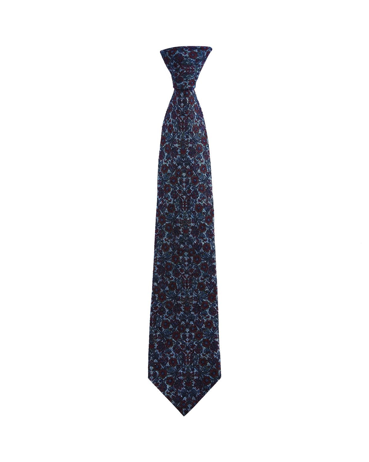 Ledbury Eldon Floral Damask Classic Tie Dark Purple
