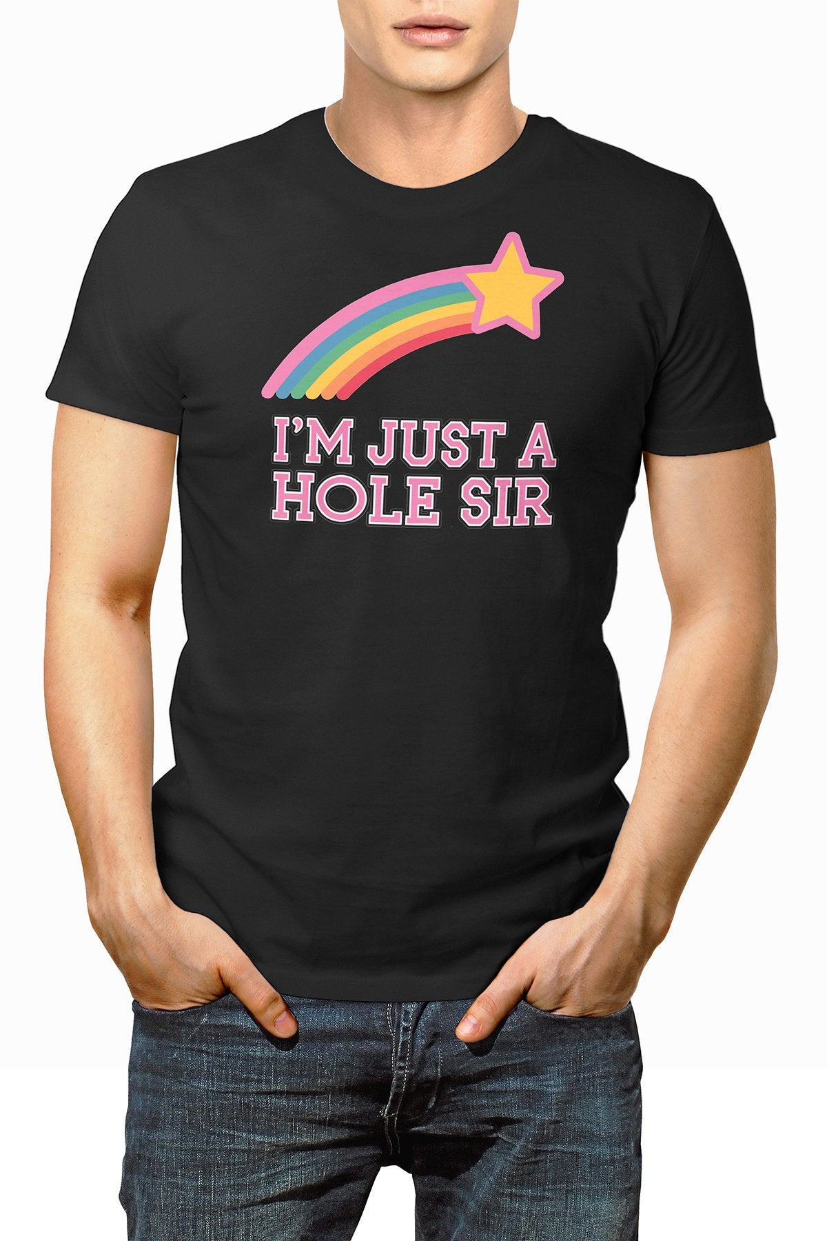 LowTee Just A Hole Graphic Tee