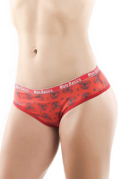 Male Basics Red SoCal Bull Dog Bikini