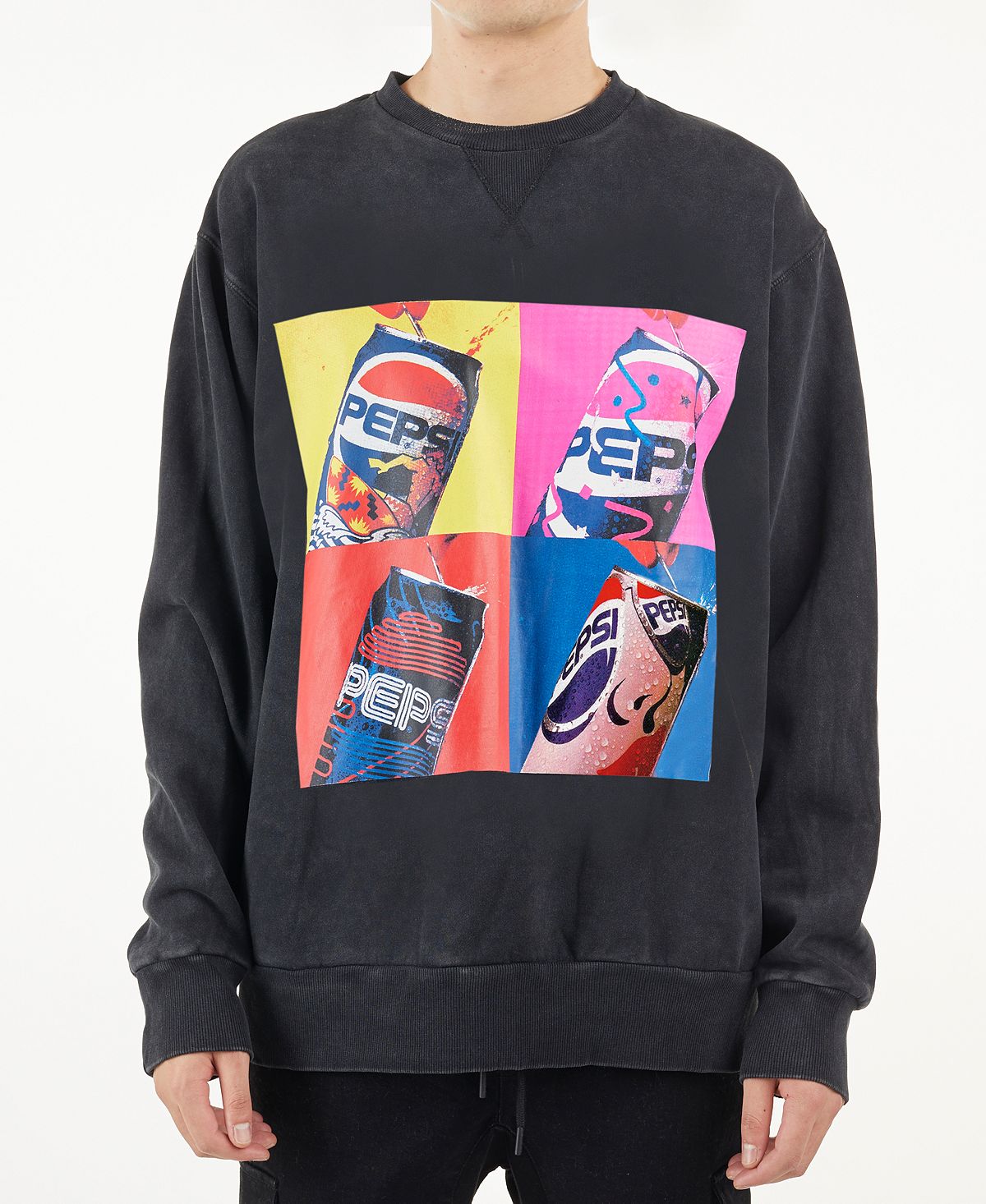 Nana Judy Pop Art Pepsi Sweatshirt Vintage Black