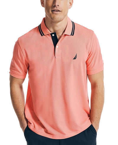 Nautica Navtech Performance Wicking Classic Fit Polo Shirt Sugar Coral