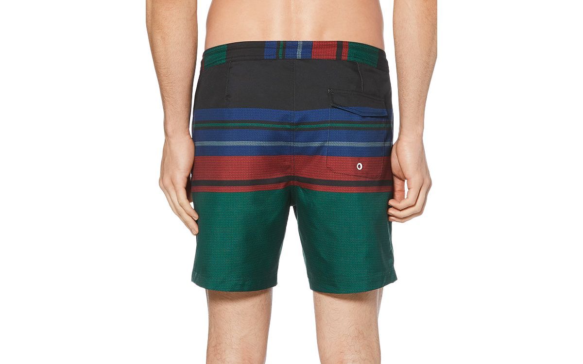Original Penguin Fixed Waist Volley Swim Trunks True Black