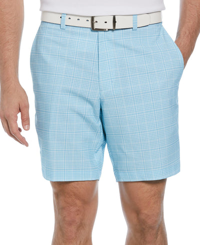 PGA TOUR Check Print Performance 8" Golf Shorts