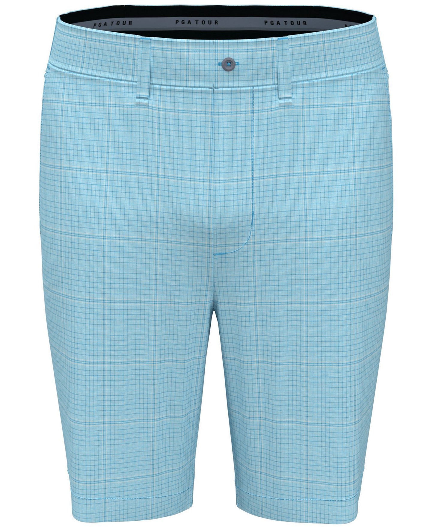 PGA TOUR Check Print Performance 8" Golf Shorts