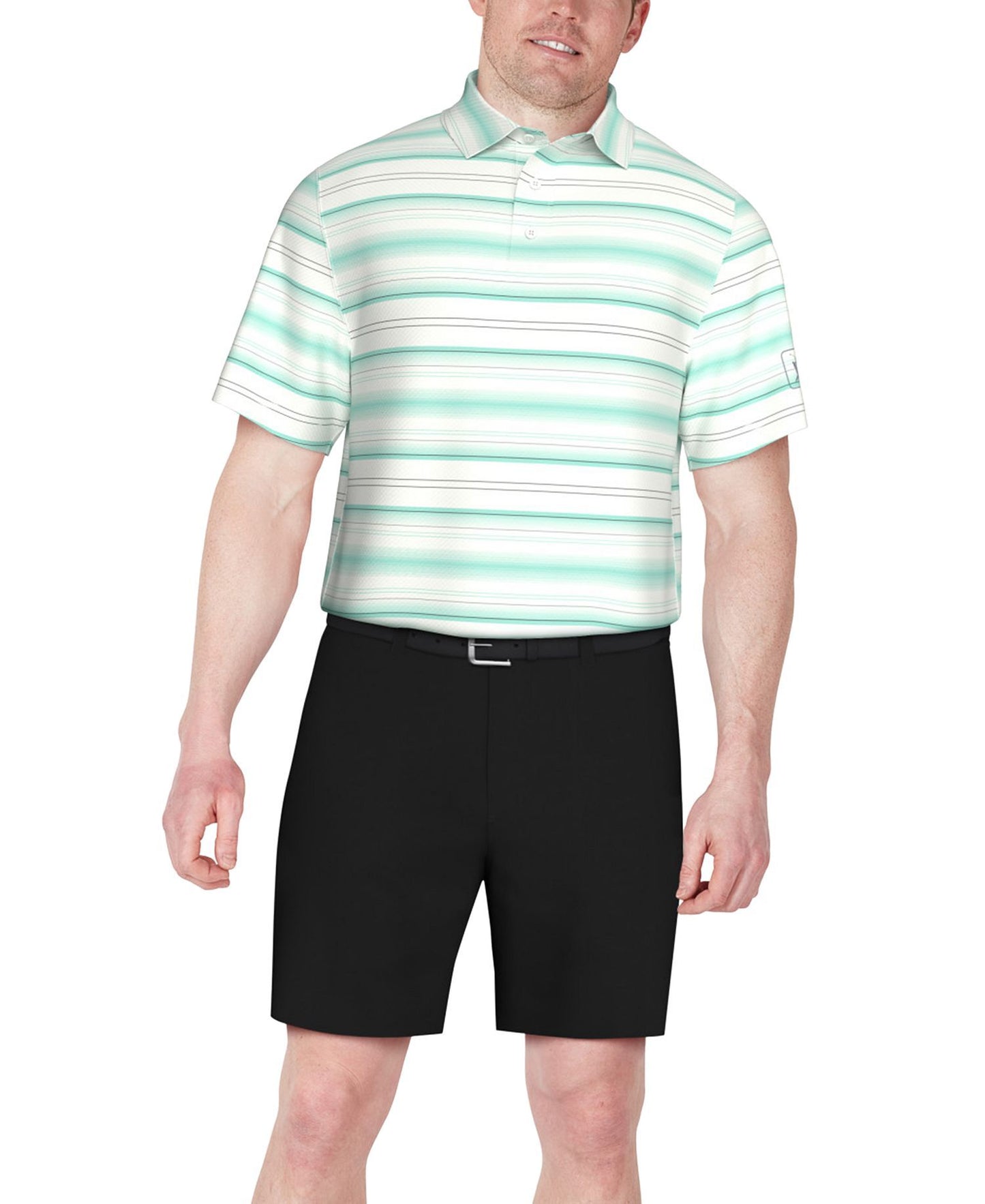 PGA TOUR Stretch-Performance Stripe Polo Shirt
