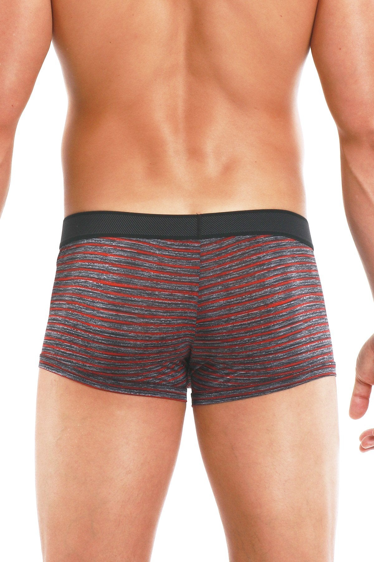 Papi Black/Red Microflex Stripe Brazilian Trunk