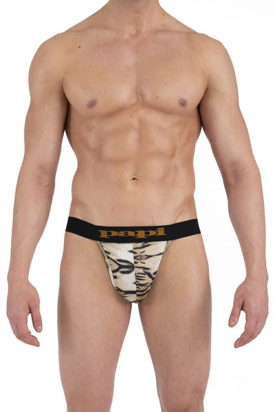 Papi Gold 626956-900 Animal Instinct Tiger Thong