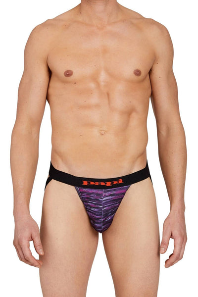 Papi Red Glitch Print Jock