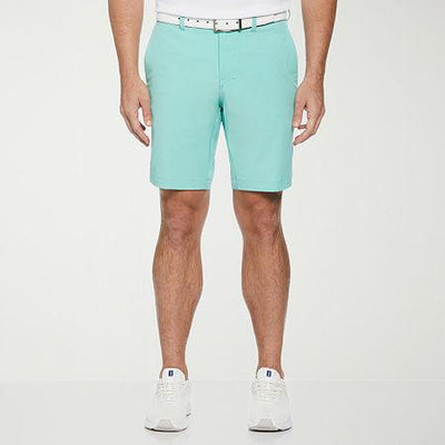 Pga Tour Flat - Front 4 - Way Stretch 9" Shorts - Cockatoo Heather