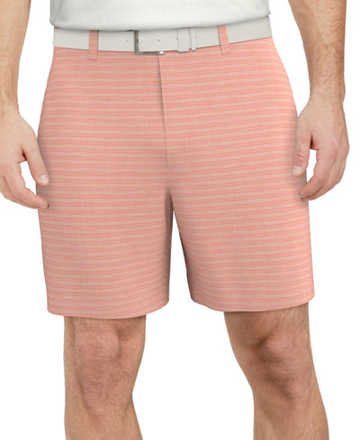 Pga Tour Men's Striped 8" Golf Shorts - Orchid Pink