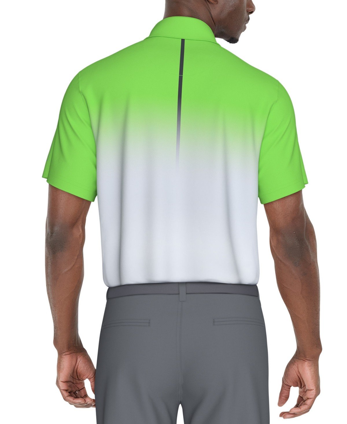 Pga Tour Regular Fit Short Sleeve Golf Polo Shirt Green Stretch