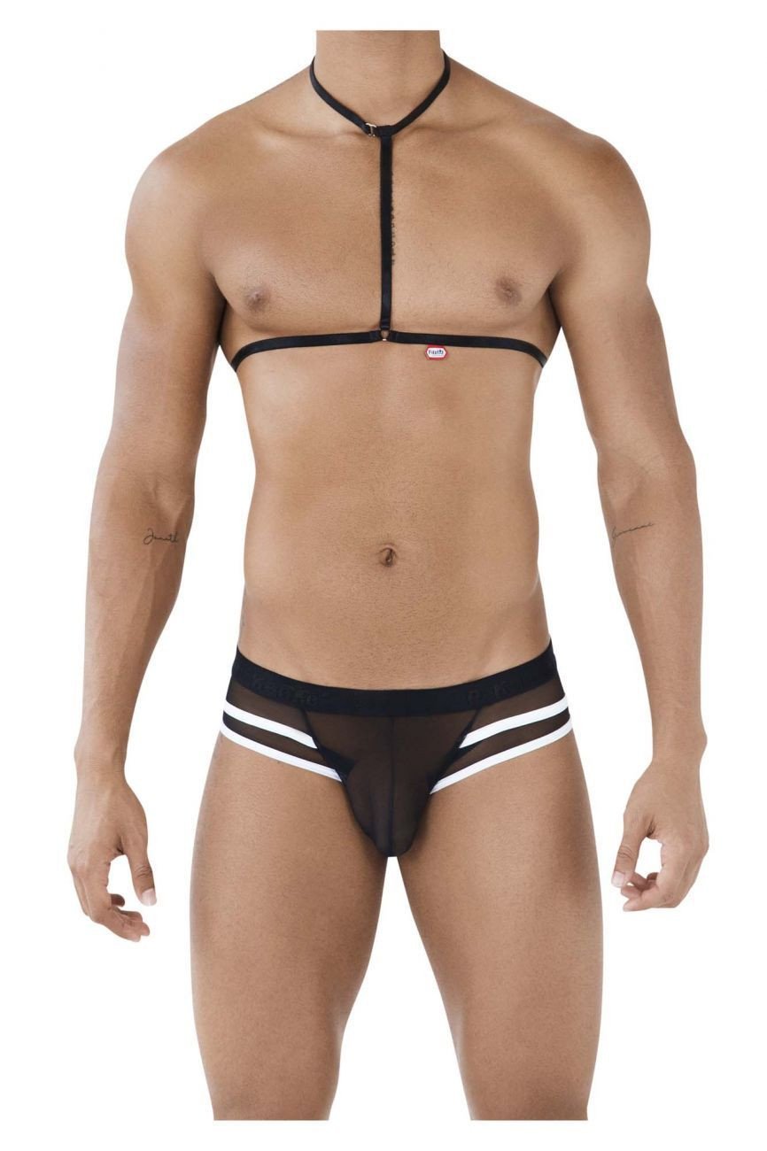 Pikante Black PIK 0495 Hot Harness Brief
