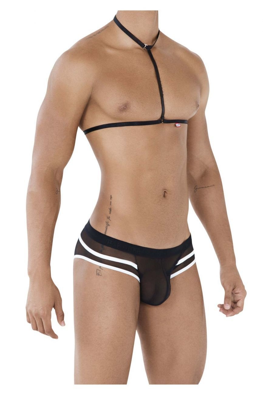 Pikante Black PIK 0495 Hot Harness Brief