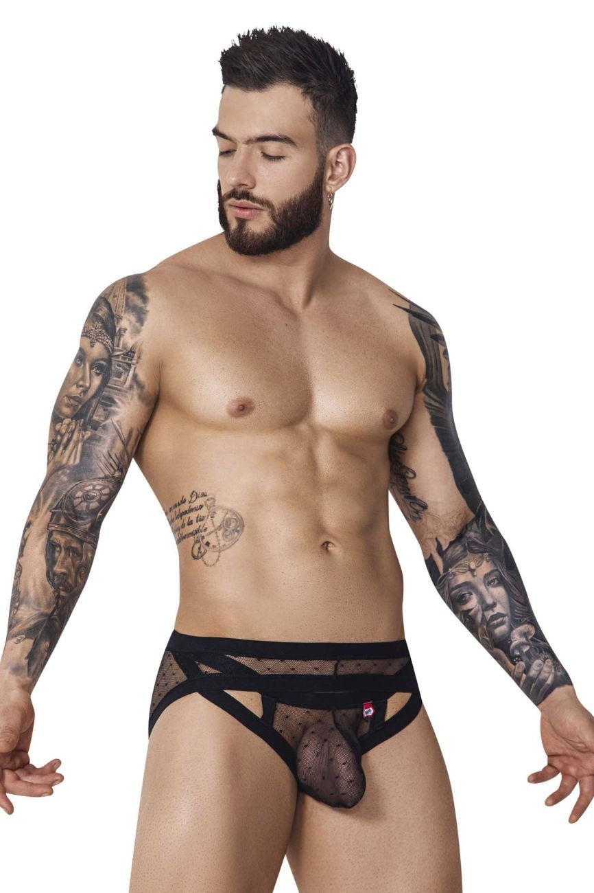 Pikante Black PIK 1093 Oomph Mesh Brief