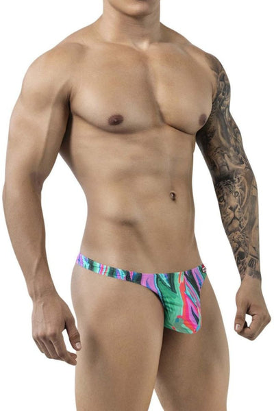 Pikante Green PIK 1829 Abstract Thong