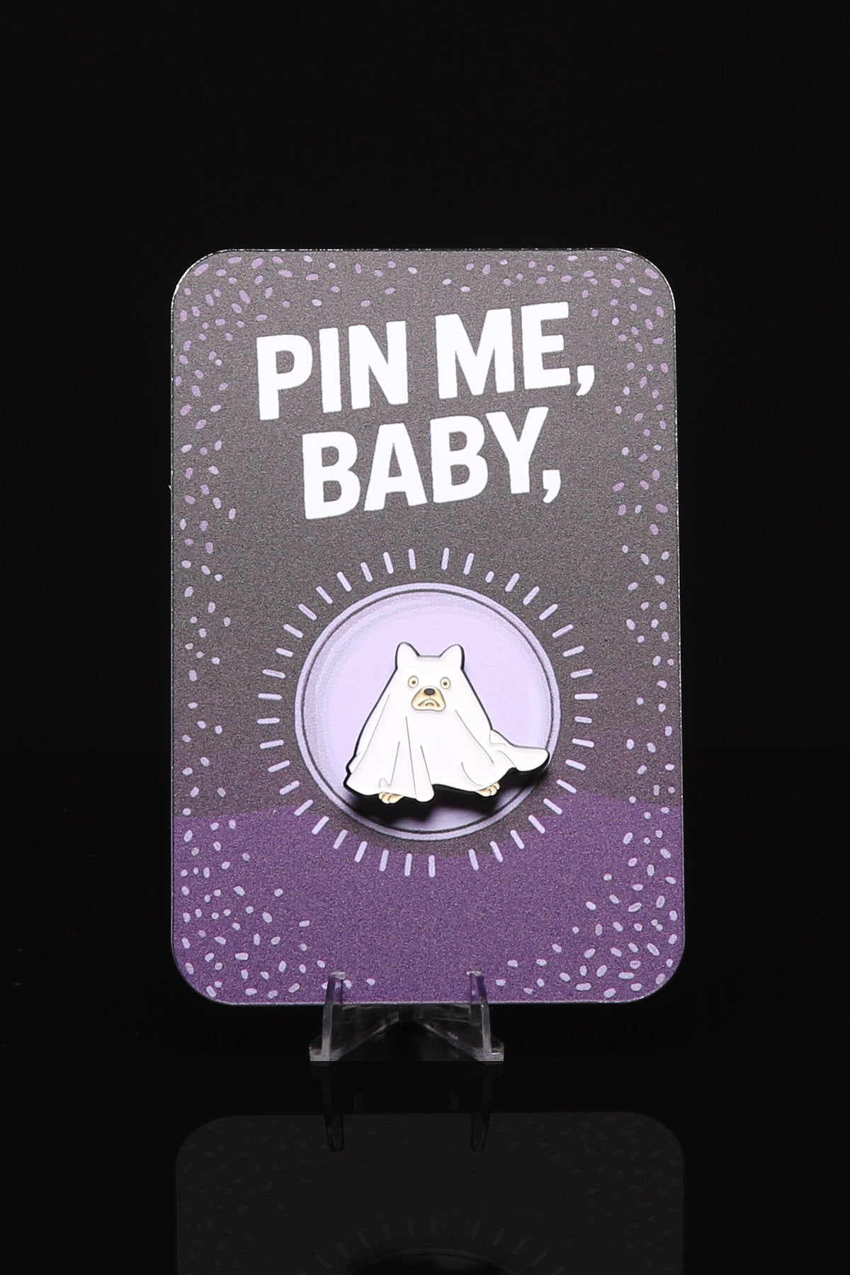 Pin Me Baby Ghost Pup Enamel Pin